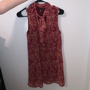 Baggy/breezy red designed dress